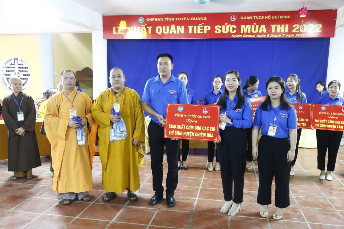 Phật giáo Tuyên Quang tiếp sức mùa thi năm 2022