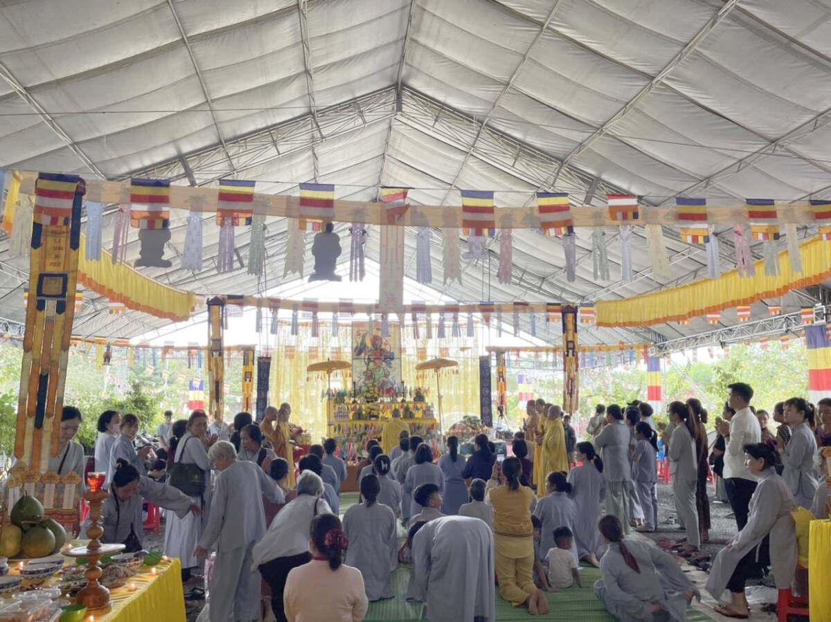 Đồng nai chùa đức hòa  huyện xuân lộc tổ chức lễ cầu siêu vong linh thai nhi  phật giáo đời sống