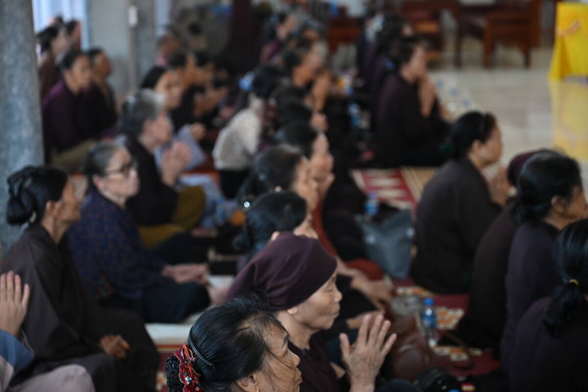 Chùa Gôi, xã Vụ Bản, trang nghiêm tổ chức lễ tắm Phật và khóa lễ quy y Tam bảo插图17